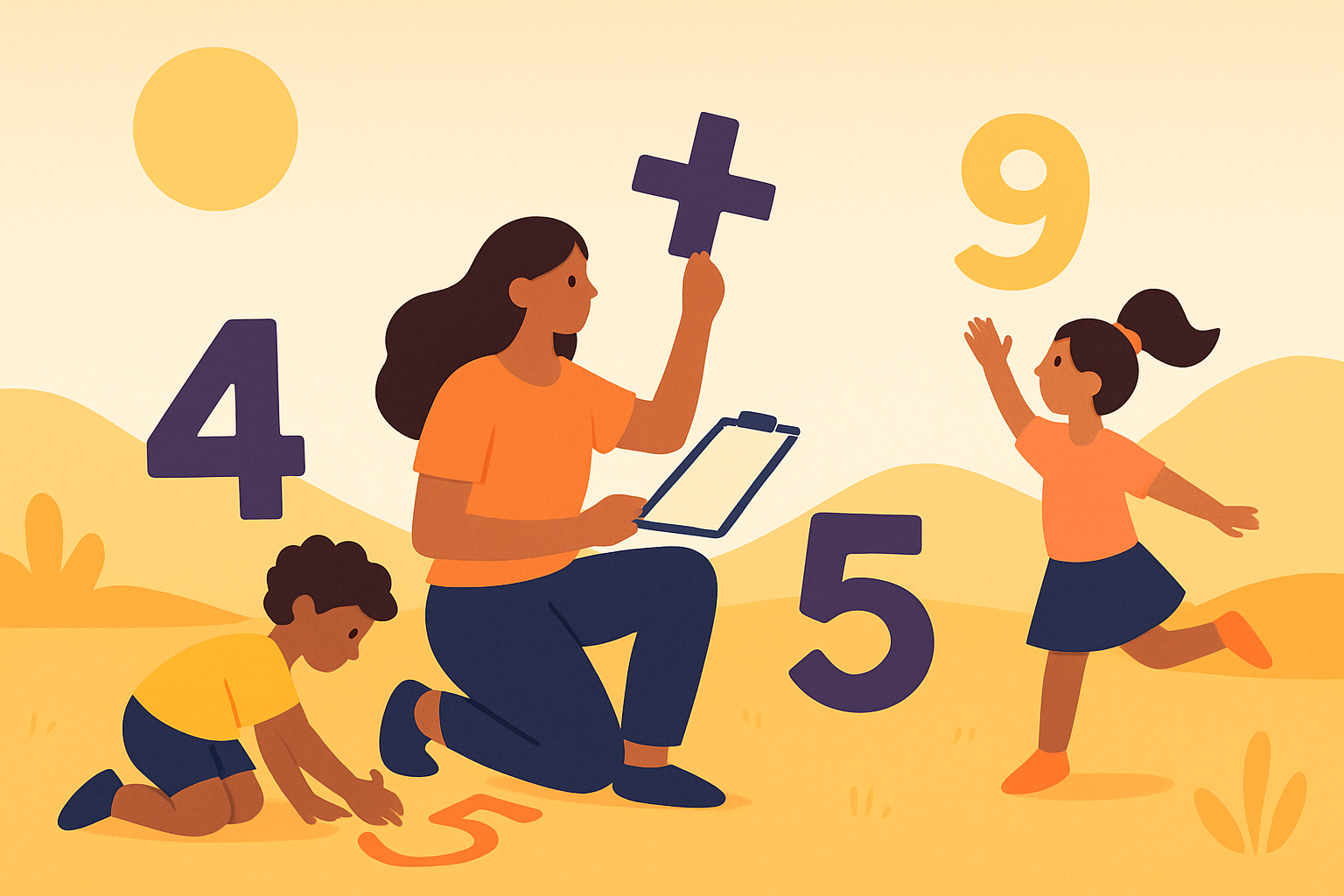 Integrating Outdoor Math Activities to Make Numbers Come Alive