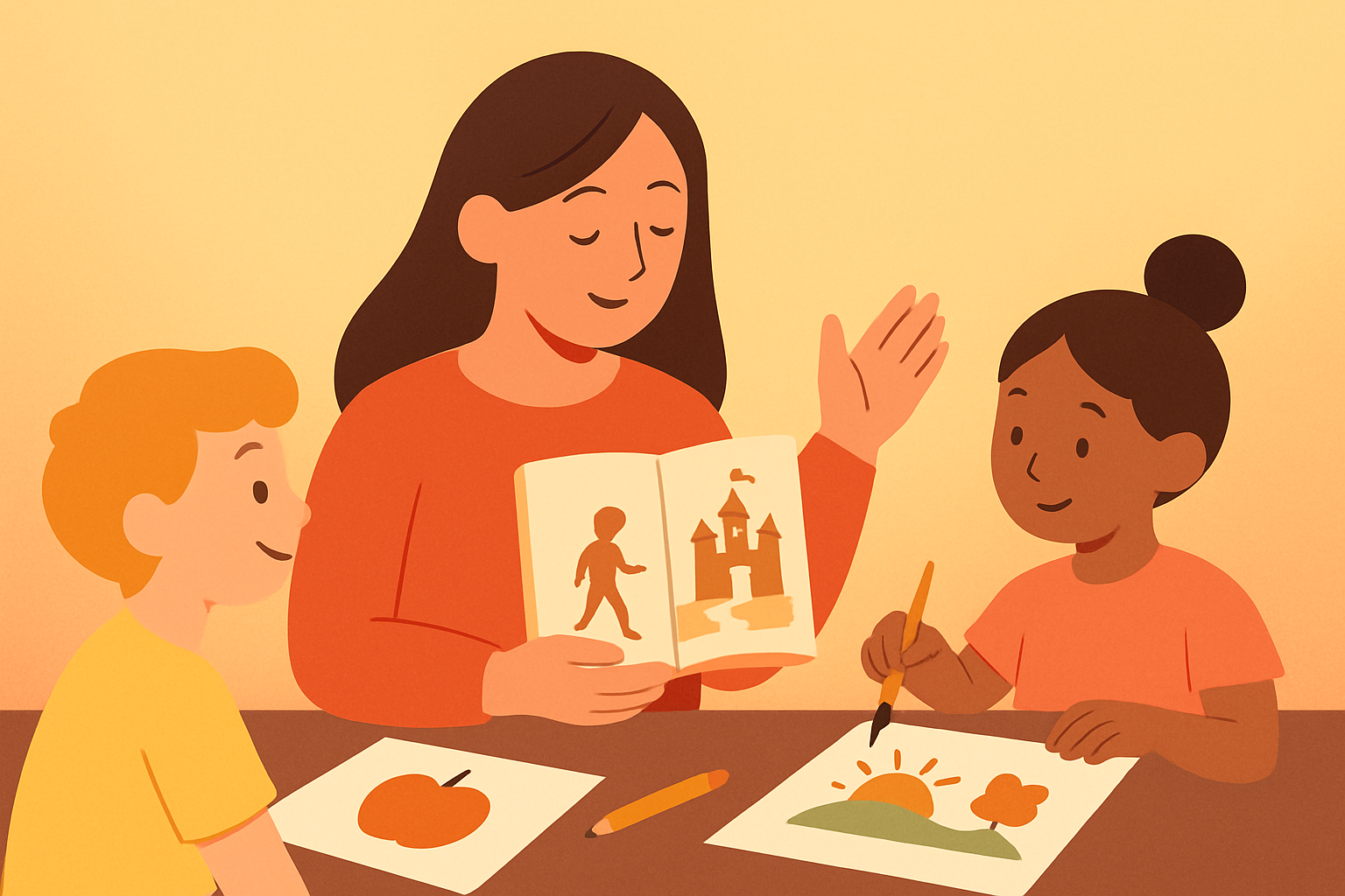 Using Storytelling with Visual Arts to Enhance Vocabulary Development