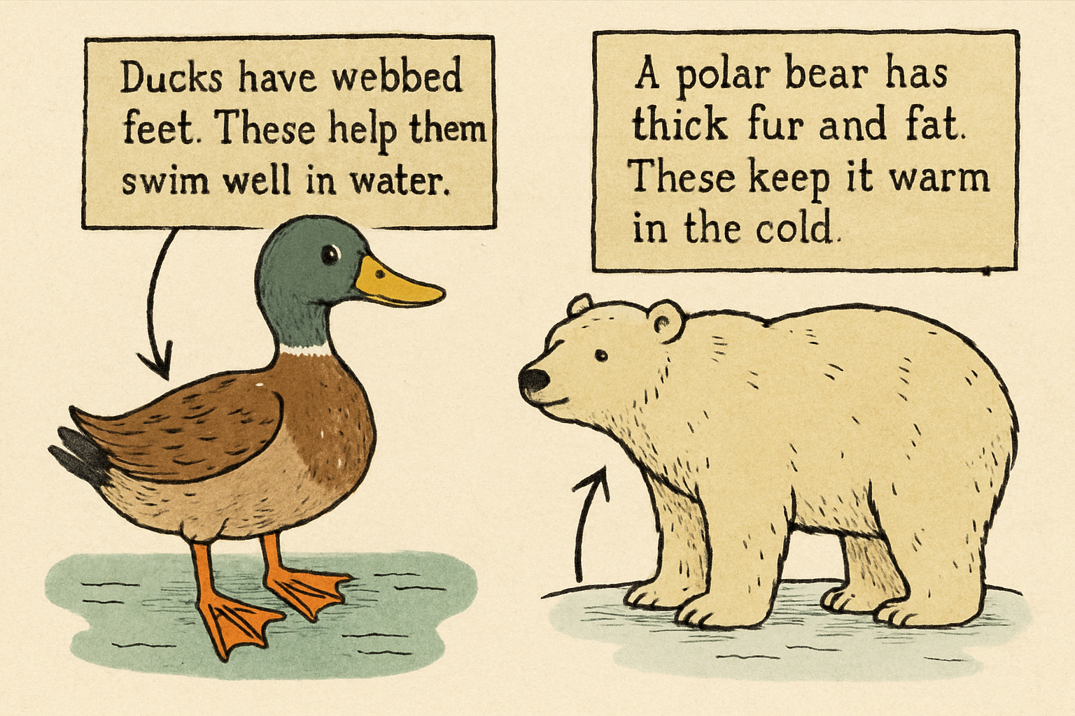 Common Core Worksheets: Animal Evidence Writing