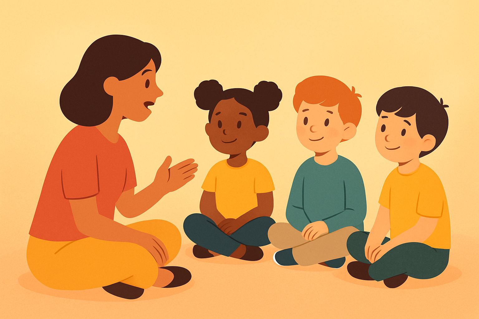 Implement Peer Storytelling Circles to Enhance Oral Language Skills