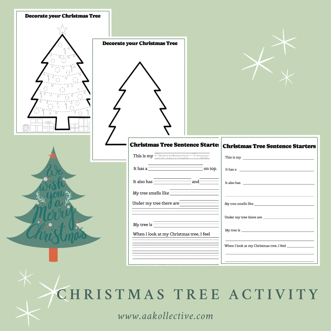 My Christmas Tree Writing Activity - Holiday Descriptive Writing Worksheet preview