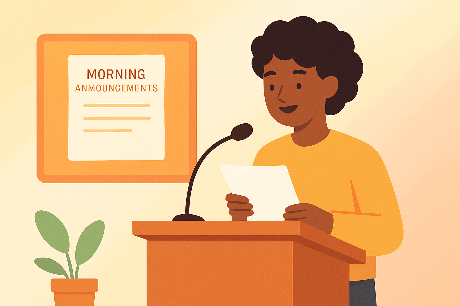 Creating Student-Led Morning Announcements to Boost Confidence and Ownership