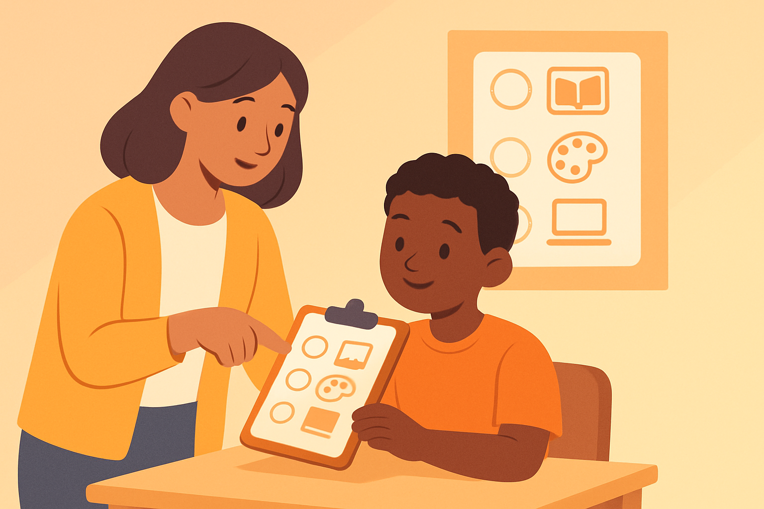 Implement Visual Choice Menus to Promote Student Autonomy